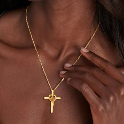 Collier Photo en Projection Personnalisée pour Femme