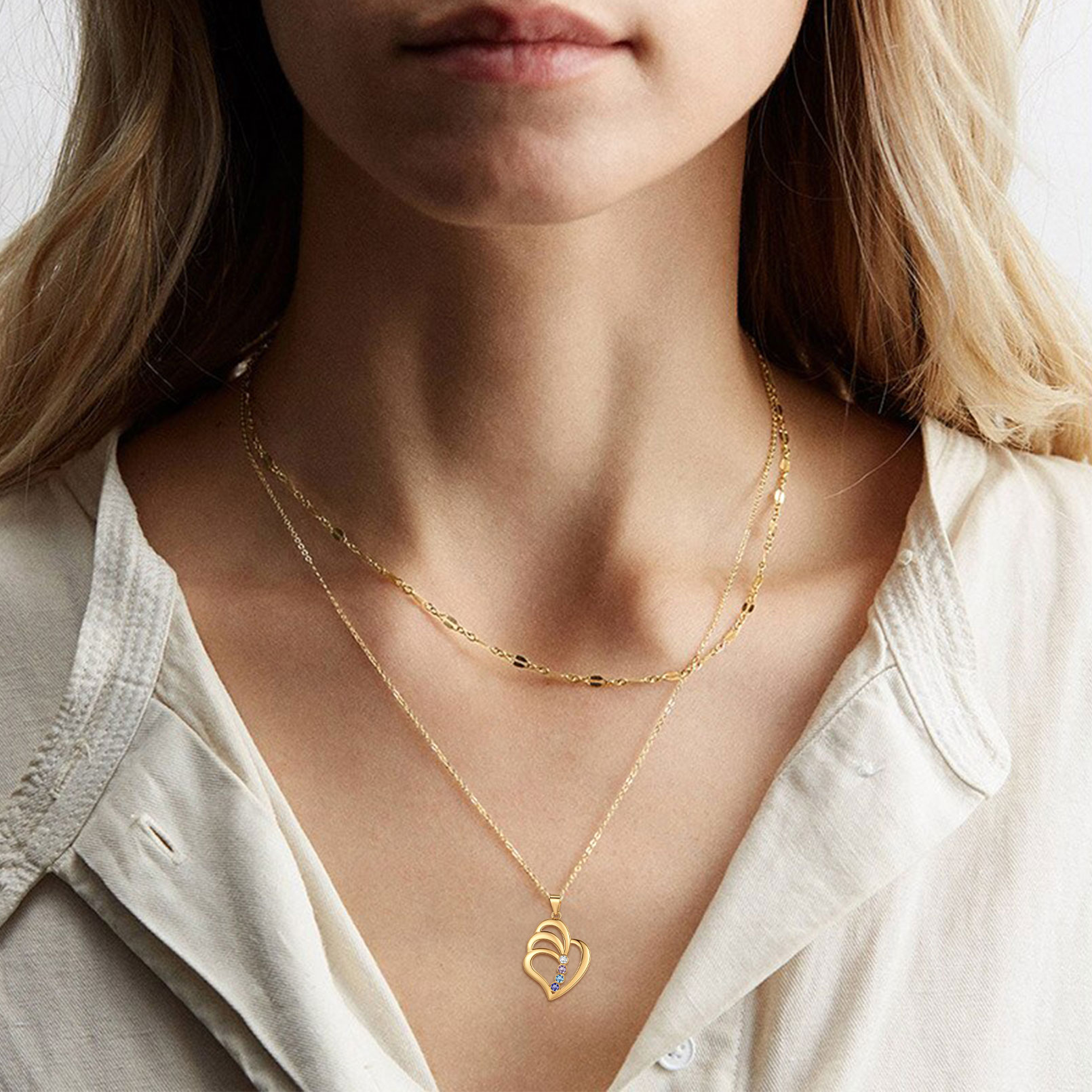 Collier Cœur Personnalisé Femme