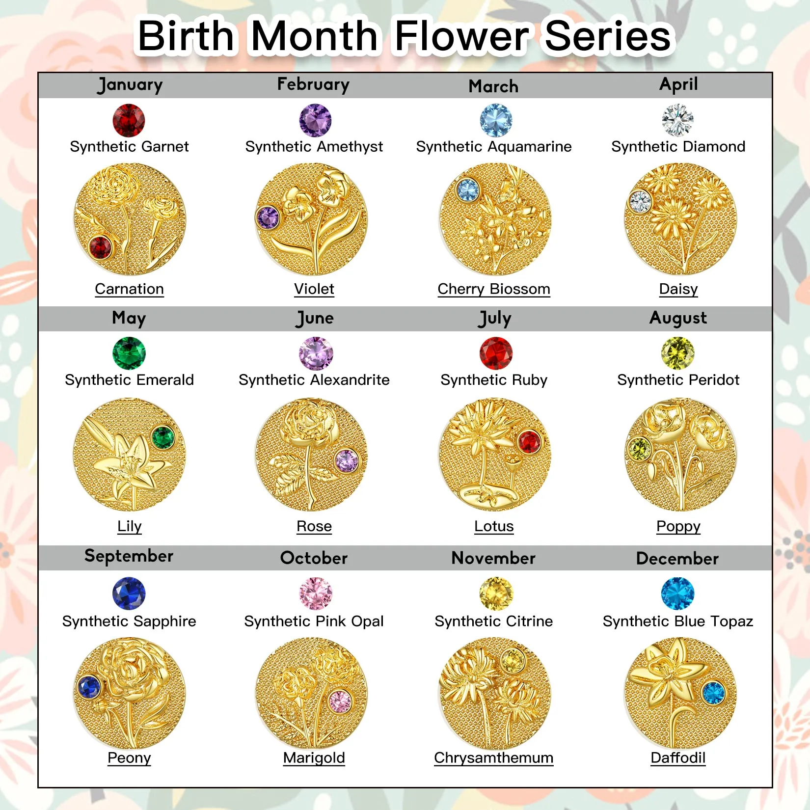 Collieravec Pierre de Naissance et  Fleur de Naissance 