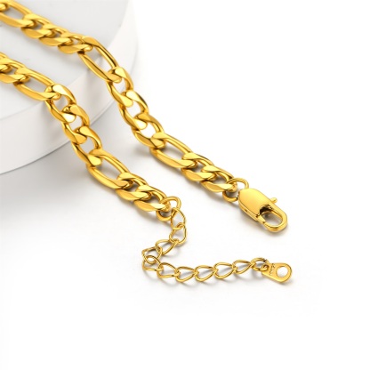 Collier Homme Chaîne Cubain Personnalisé avec Lettres or