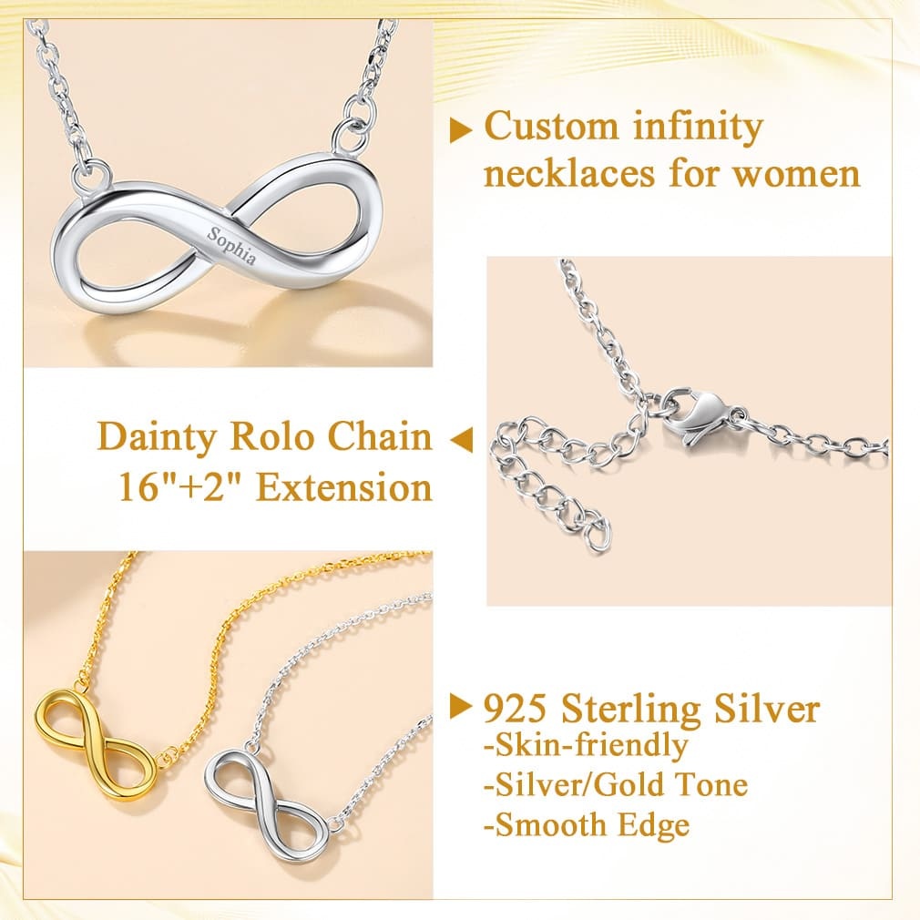 Collier Personnalisé en Argent Sterling pour Femme