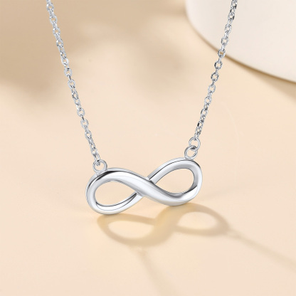 Collier Infini Personnalisé en Argent Sterling pour Femme
