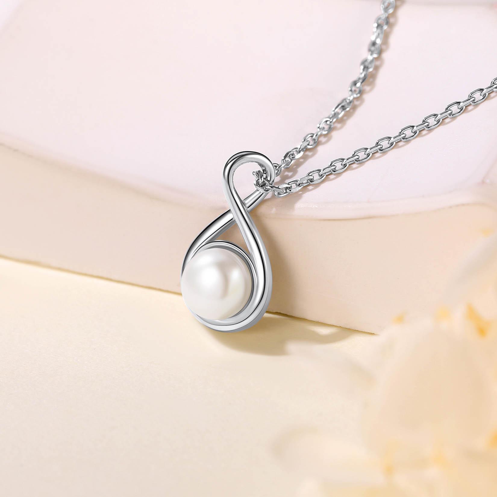 Collier en Argent Sterling avec Perles 