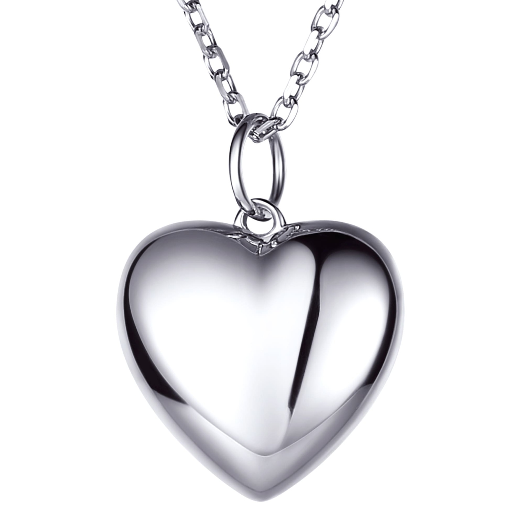 Collier Médaillon Cœur Personnalisé argenté