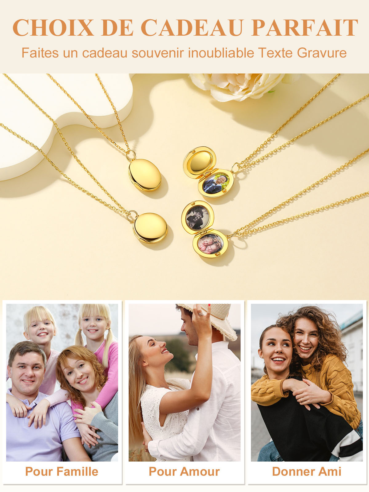 Collier-Médaillon-Ovale-Personnalisé-Photo-cadeau