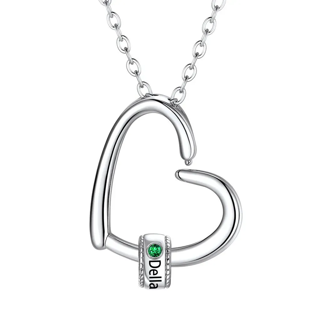 Collier Maman Personnalisé avec 1 Nom et 
 1 Pierre