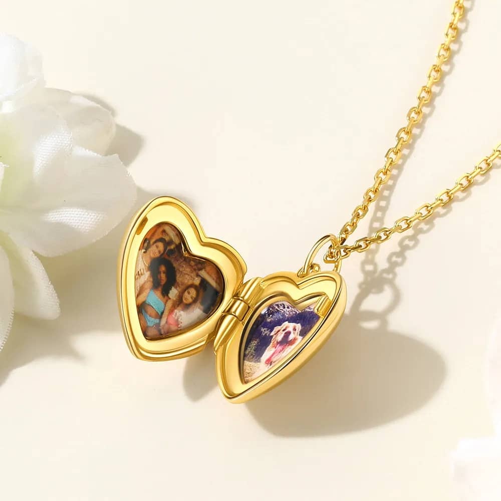 Collier Pendentif Cœur Personnalisé or 