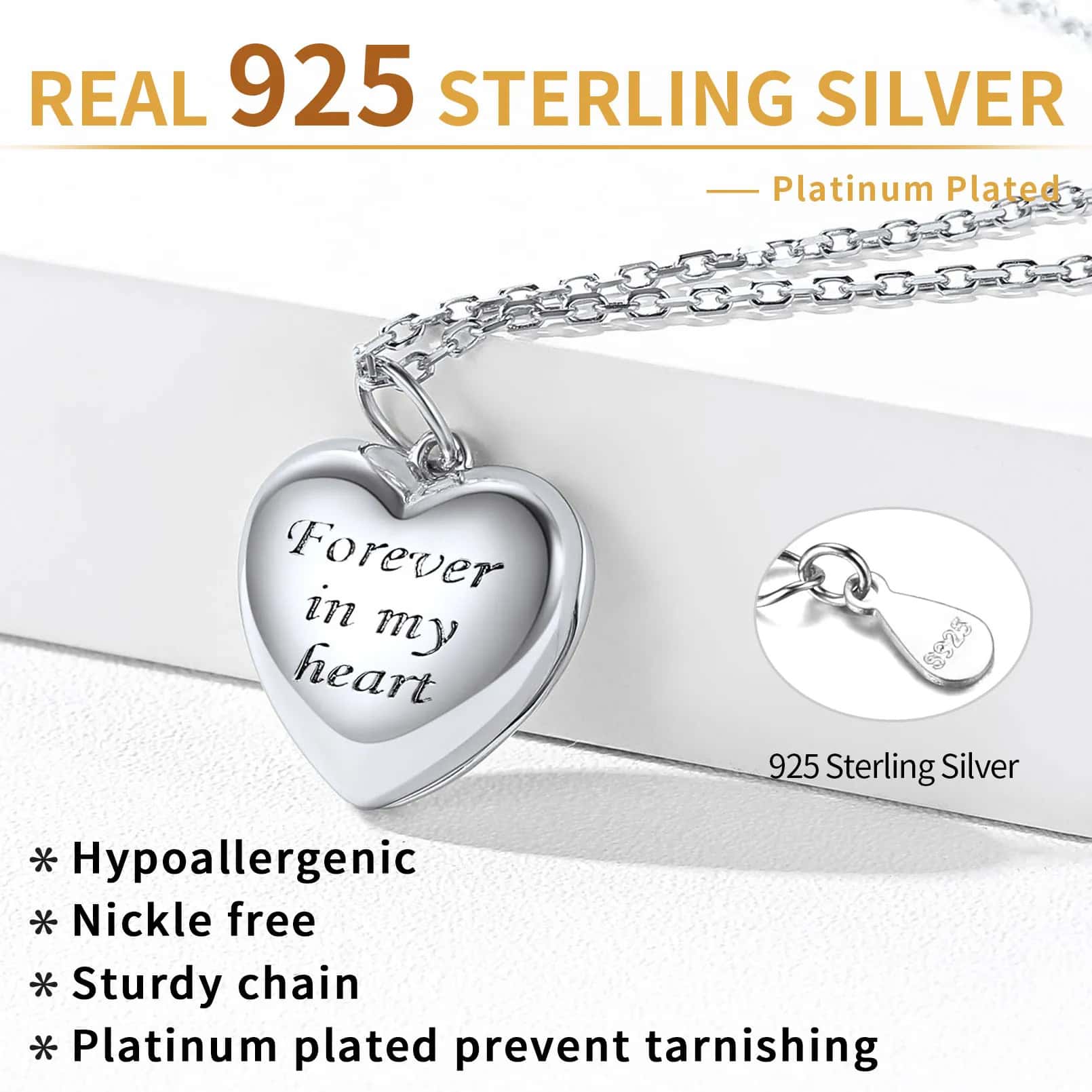 Collier Pendentif Cœur Personnalisé détail