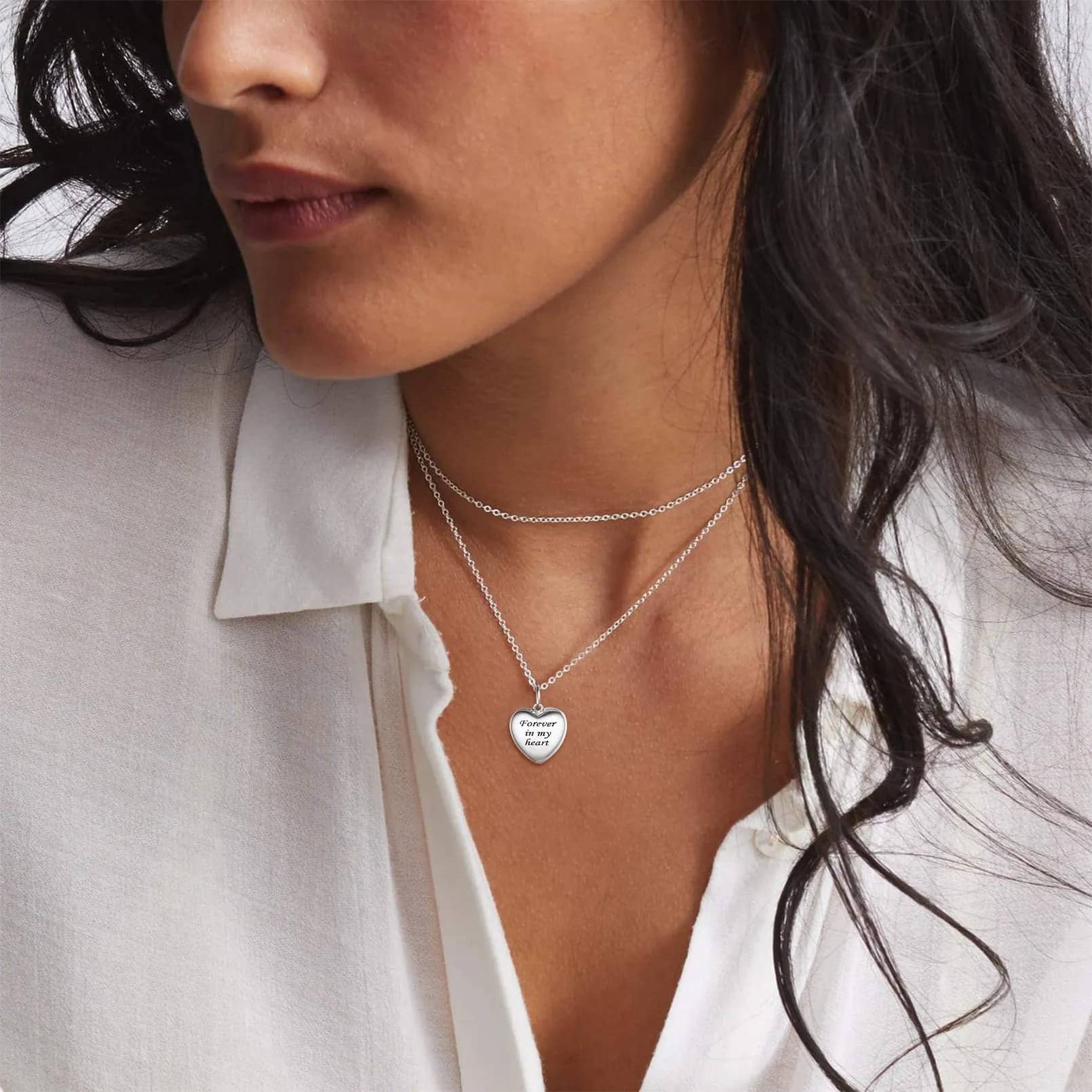 Collier Pendentif Cœur Personnalisé pour femme