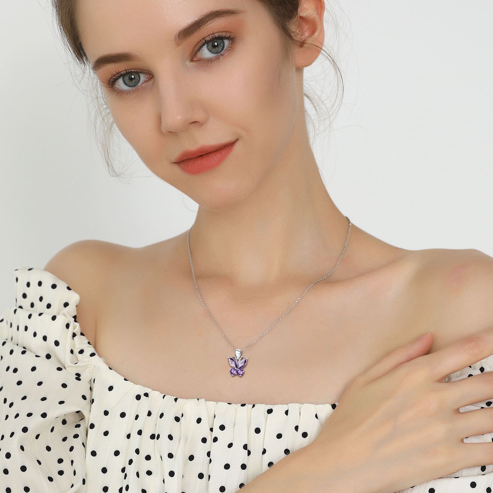 Collier Pendentif Papillon en Argent Sterling 