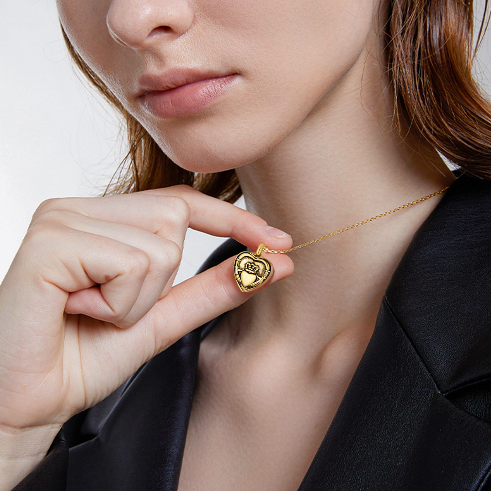 Collier Pendentif Urne Photo Personnalisable