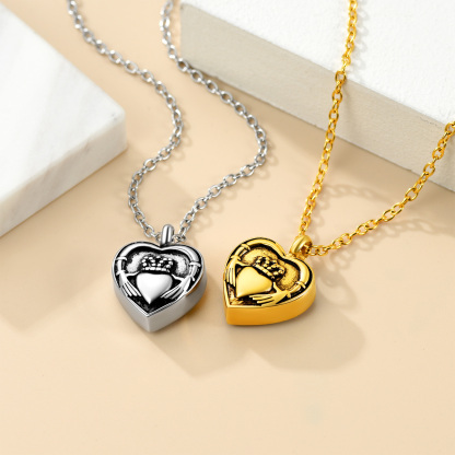 Collier Pendentif Urne Photo Personnalisable pour Cendres 2 couleurs