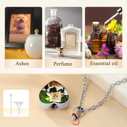Collier Urne Photo Personnalisable pour Cendres 