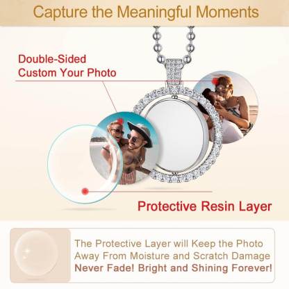 Porte-photo Voiture Personnalisé Double Face Pendentif Accessoires protective