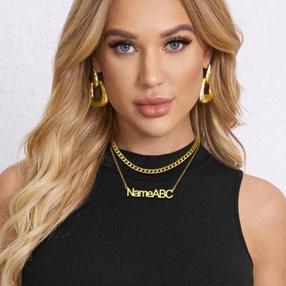 Collier Double Rang avec Prénom | Bijou Femme