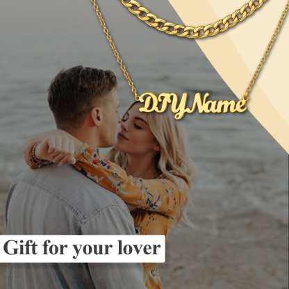 Collier Double Rang avec Prénom | Bijou Personnalisé pour Copine