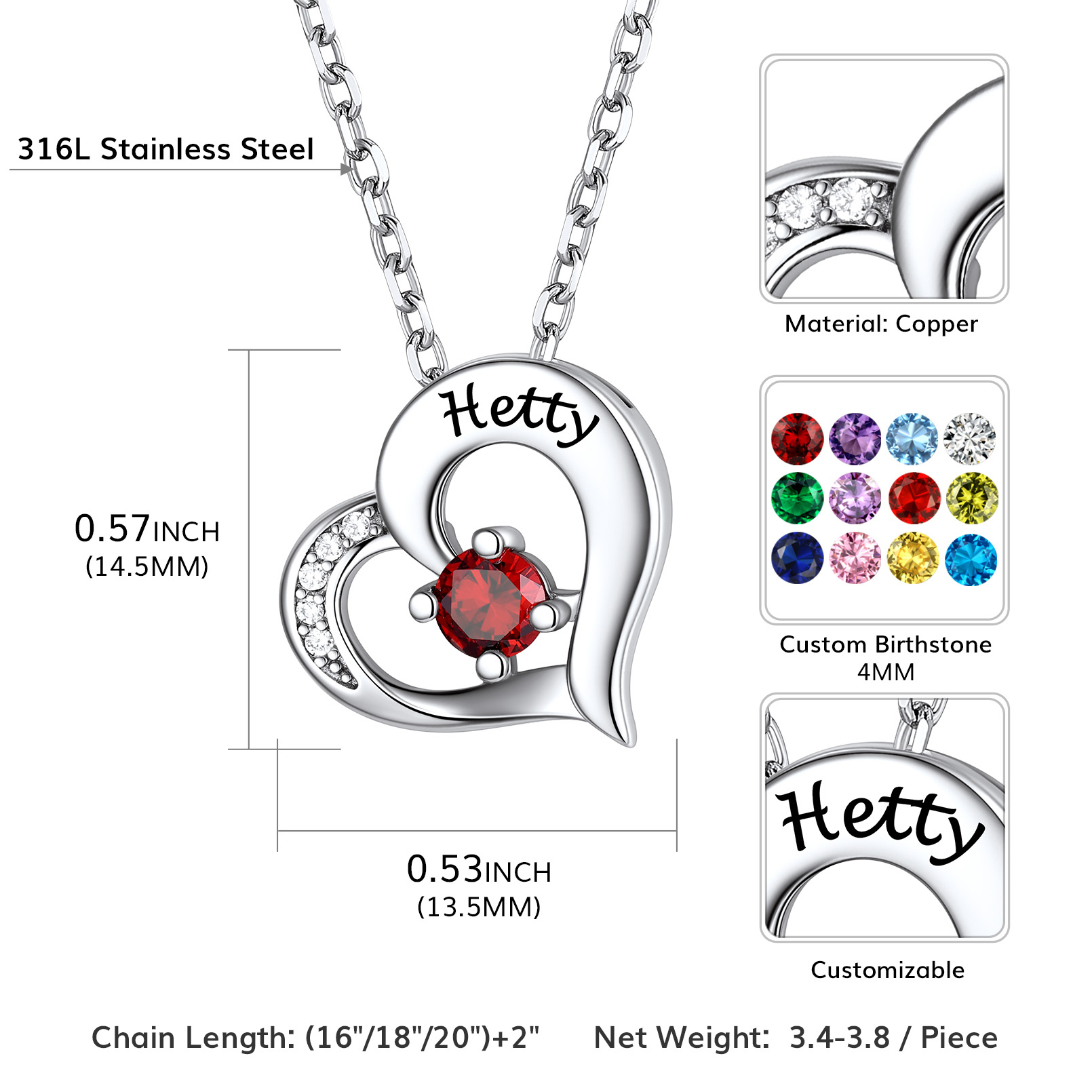 Collier Personnalisé Prénom argenté