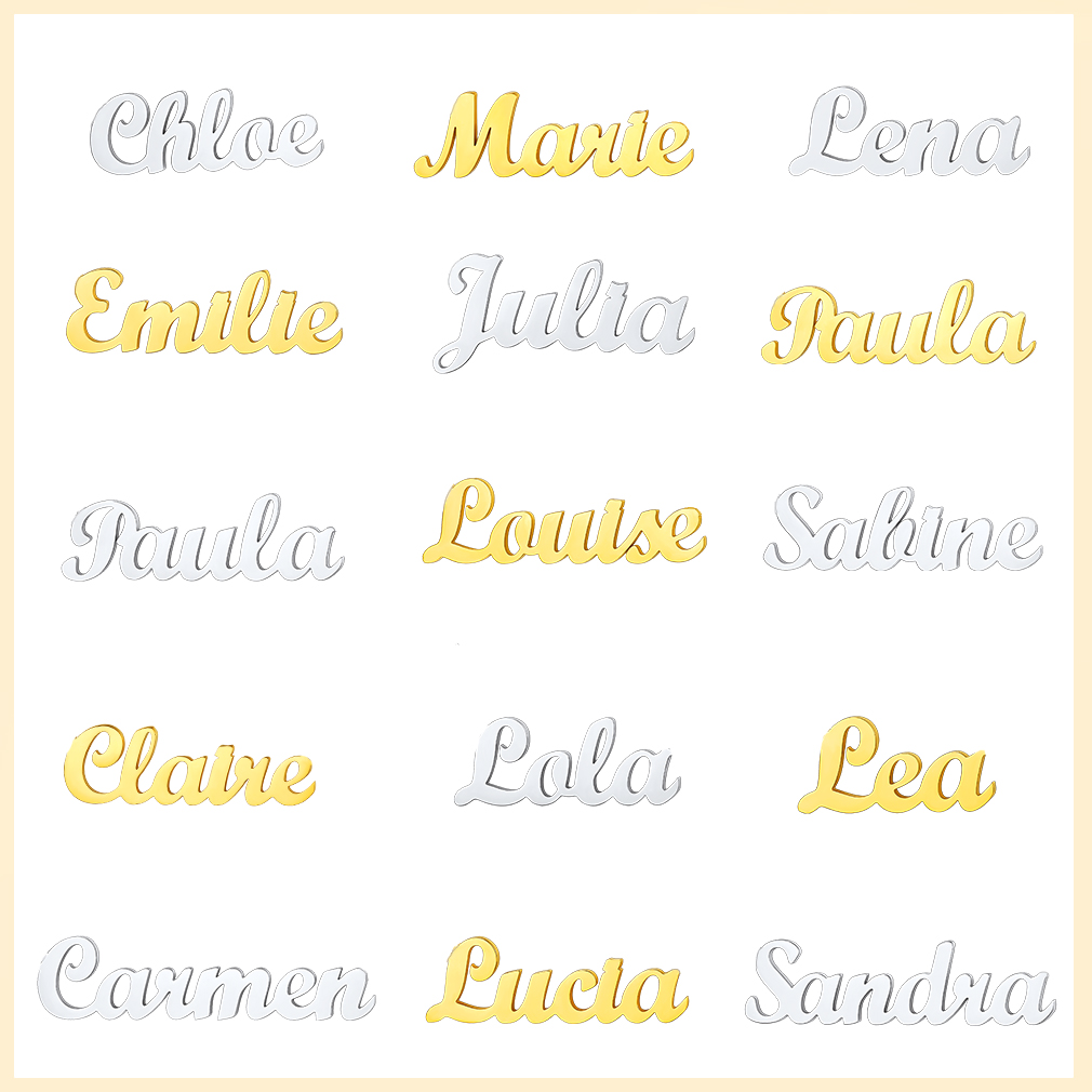 Collier Personnalisé avec Nom en Acier Inoxydable