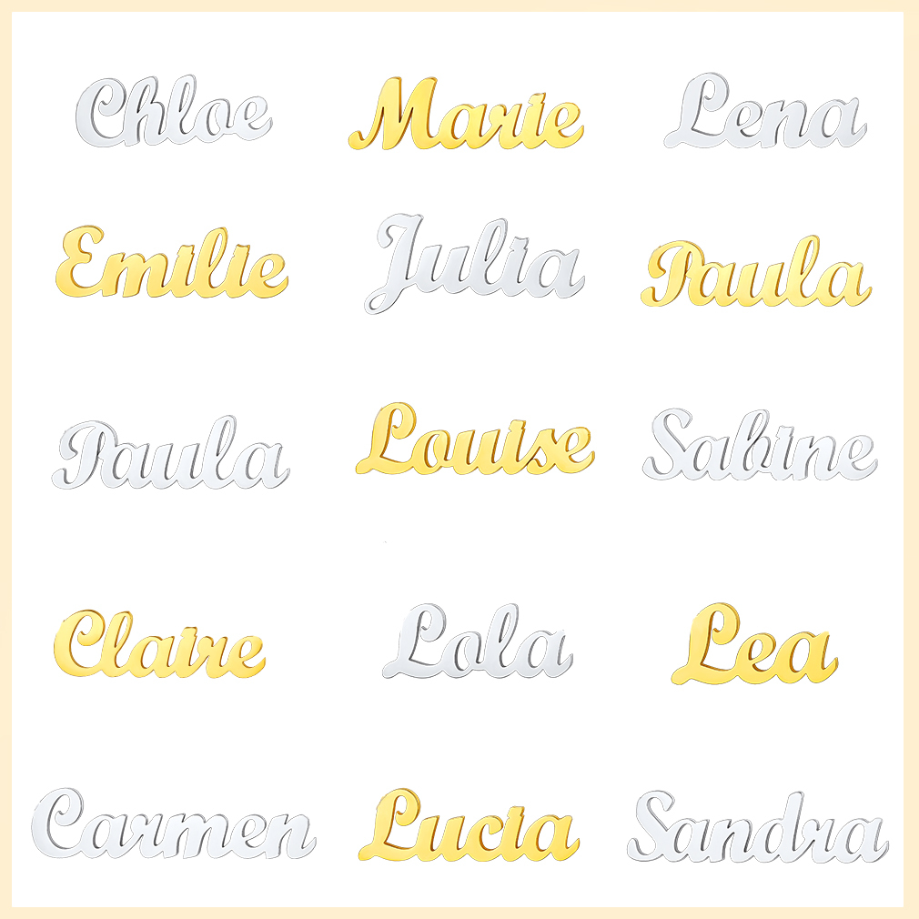 Collier Personnalisé avec Nom en Acier Inoxydable