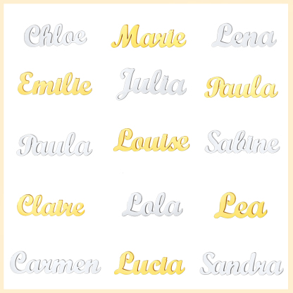 Collier Personnalisé avec Nom en Acier Inoxydable