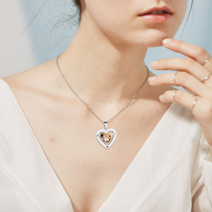 Collier Photo Gravé Médaillon Personnalisé pour femme