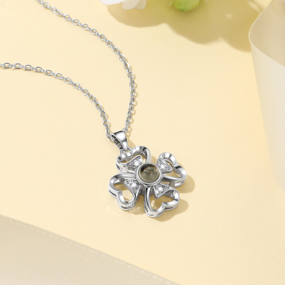 Collier Trèfle avec Photo Projection