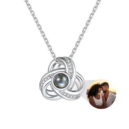 Collier Nœud d’Amour avec Photo Personnalisée