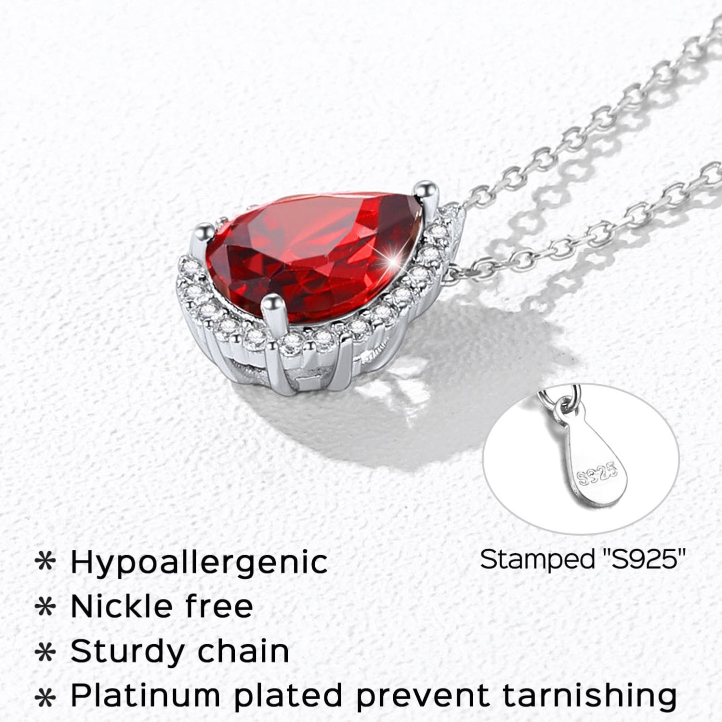 Collier avec Pierre de Naissance détail