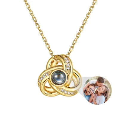 Collier Nœud d’Amour avec Photo Personnalisée