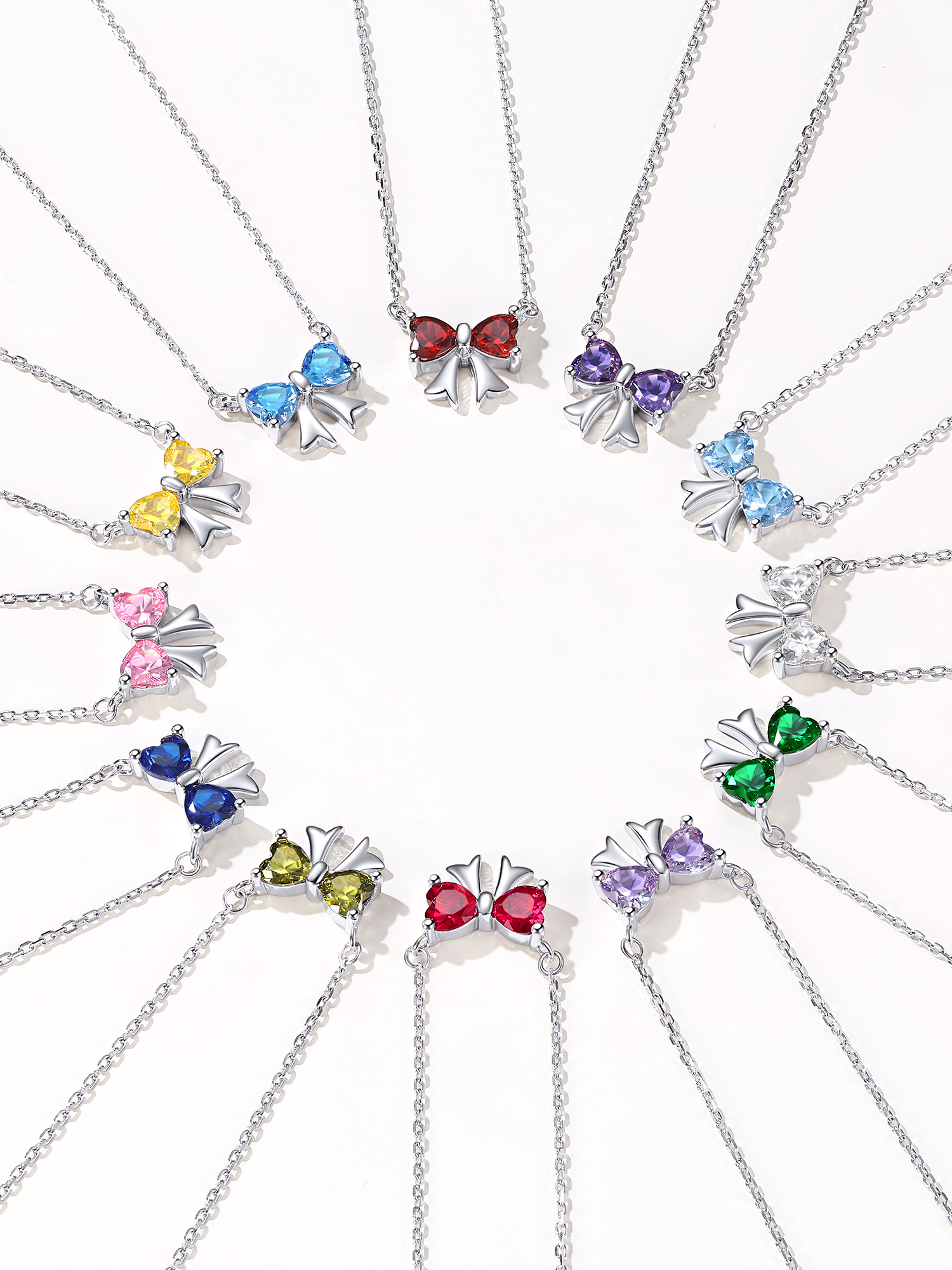 Colliers Noeud avec Pierre de Naissance collection