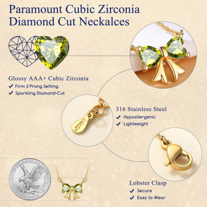 Colliers Noeud avec Pierre de Naissance haut qualité