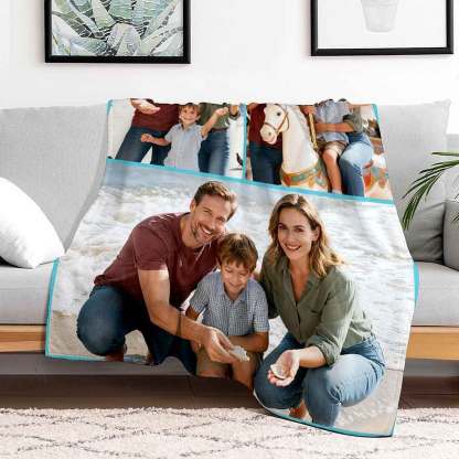 Couverture Personnalisée avec Photo pour famille
