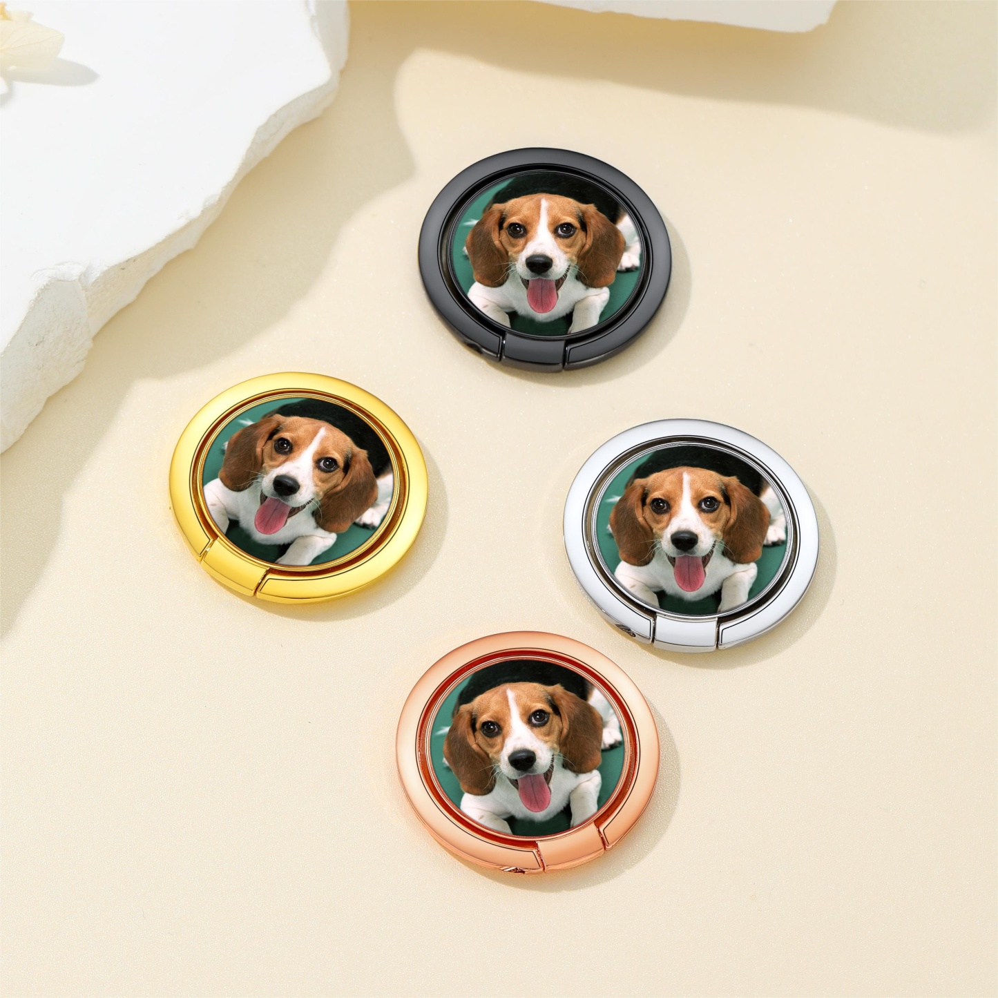 Support de Bague pour Téléphone Portable Personnalisé avec Photo Collection