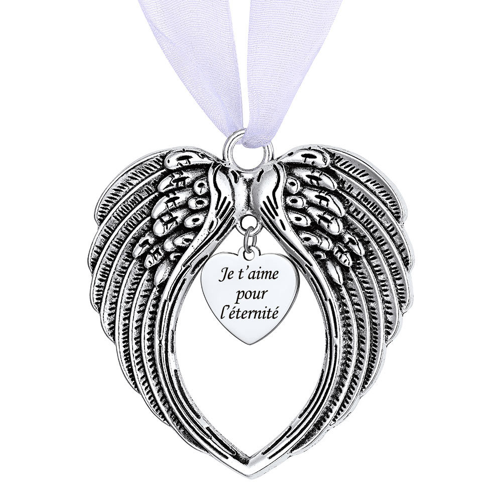 Décoration de Noël en coeur Personnalisée Cadeau de Noël