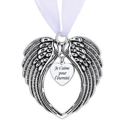 Décoration de Noël en coeur Personnalisée Cadeau de Noël