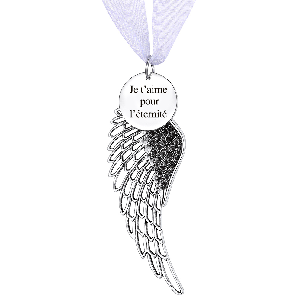 Décoration de Noël Ailes d'ange Personnalisée Cadeau de Noël