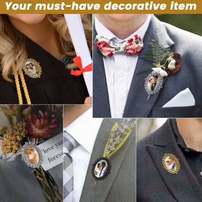  Broche Personnalisées avec Photo pour Mariage 