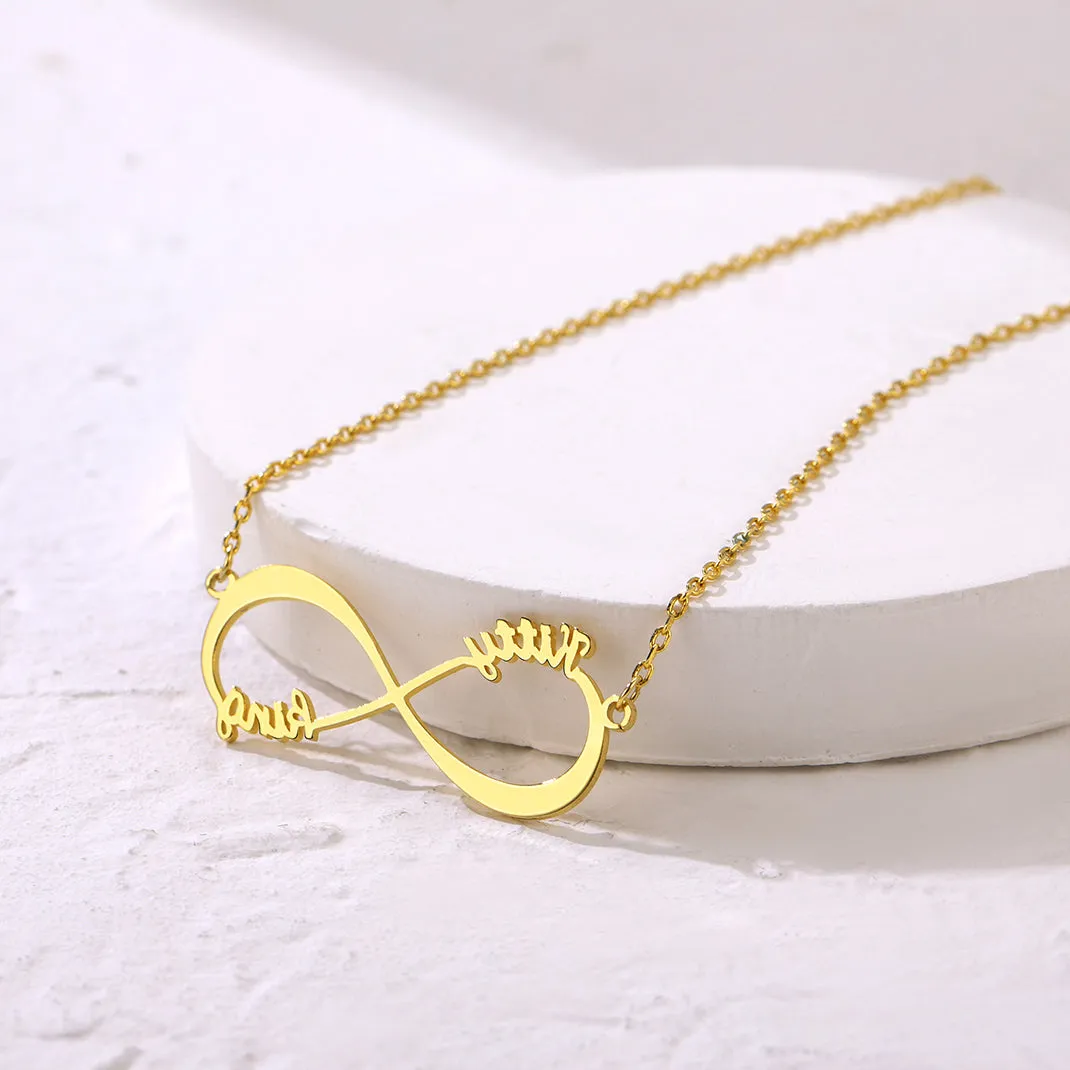 Collier Infini Personnalisé  pour Femme Or
