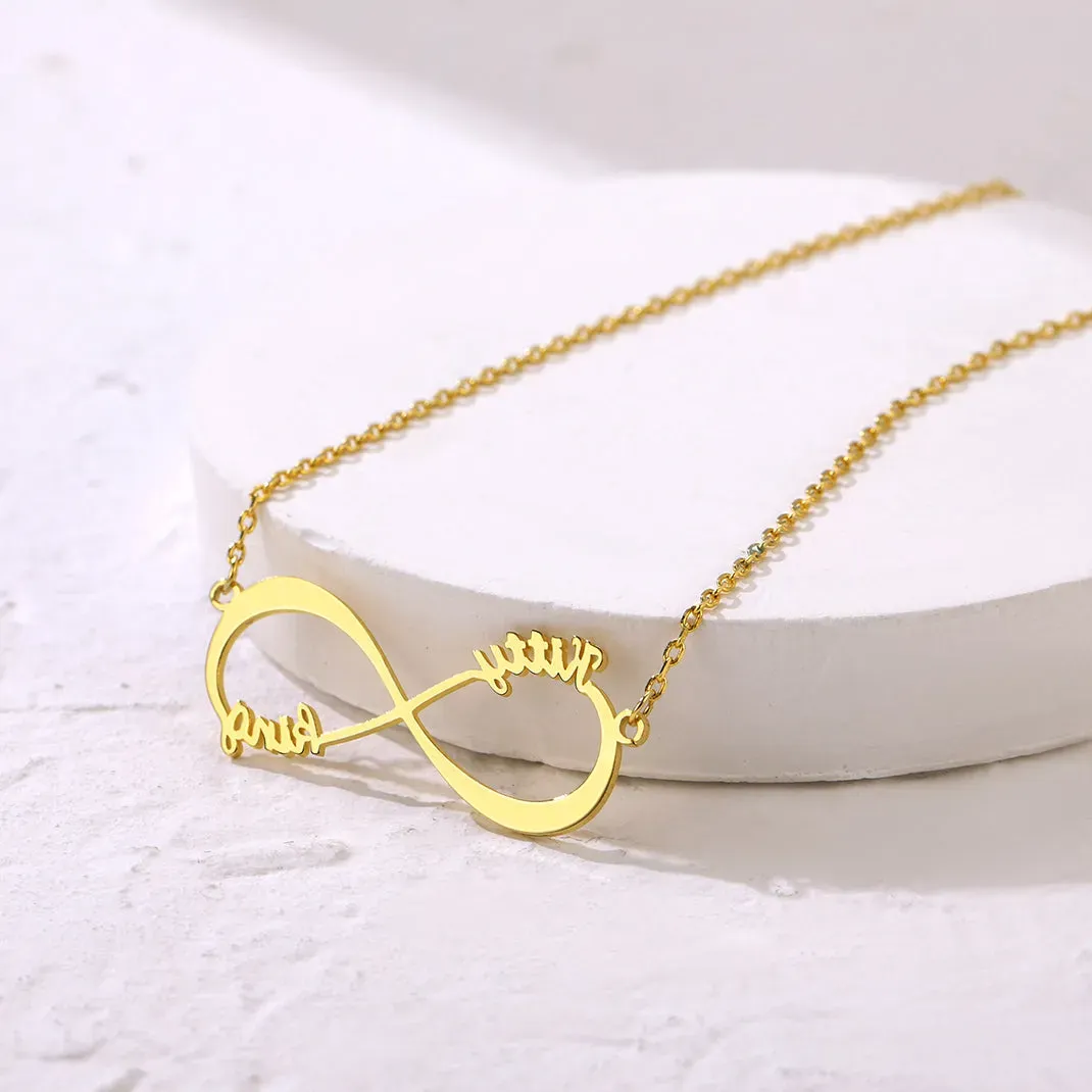 Collier Infini Personnalisé  pour Femme Or