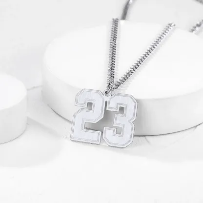 Collier Personnalisé avec Numéro pour Homme