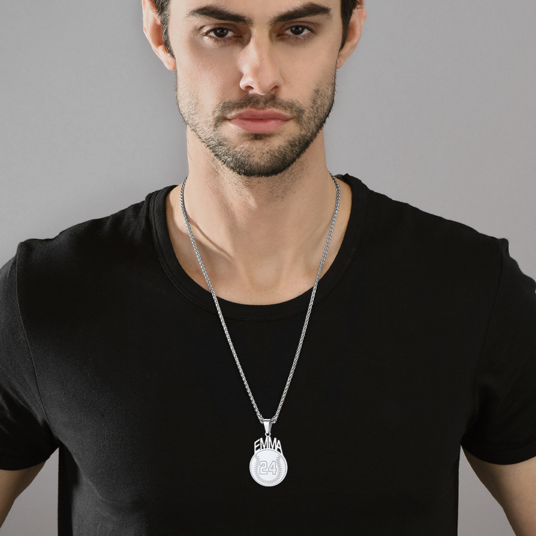  Collier Personnalisé Sport avec Numéro 