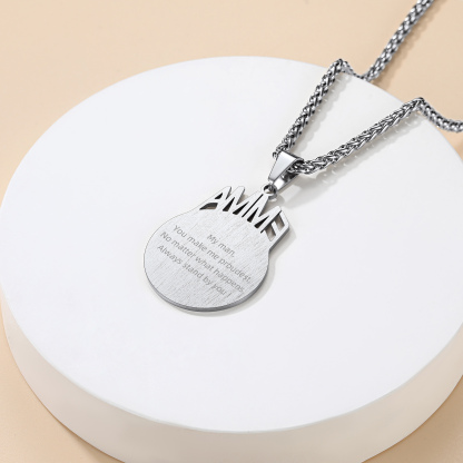  Collier Personnalisé Sport avec Numéro et Chaîne Réglable Argenté