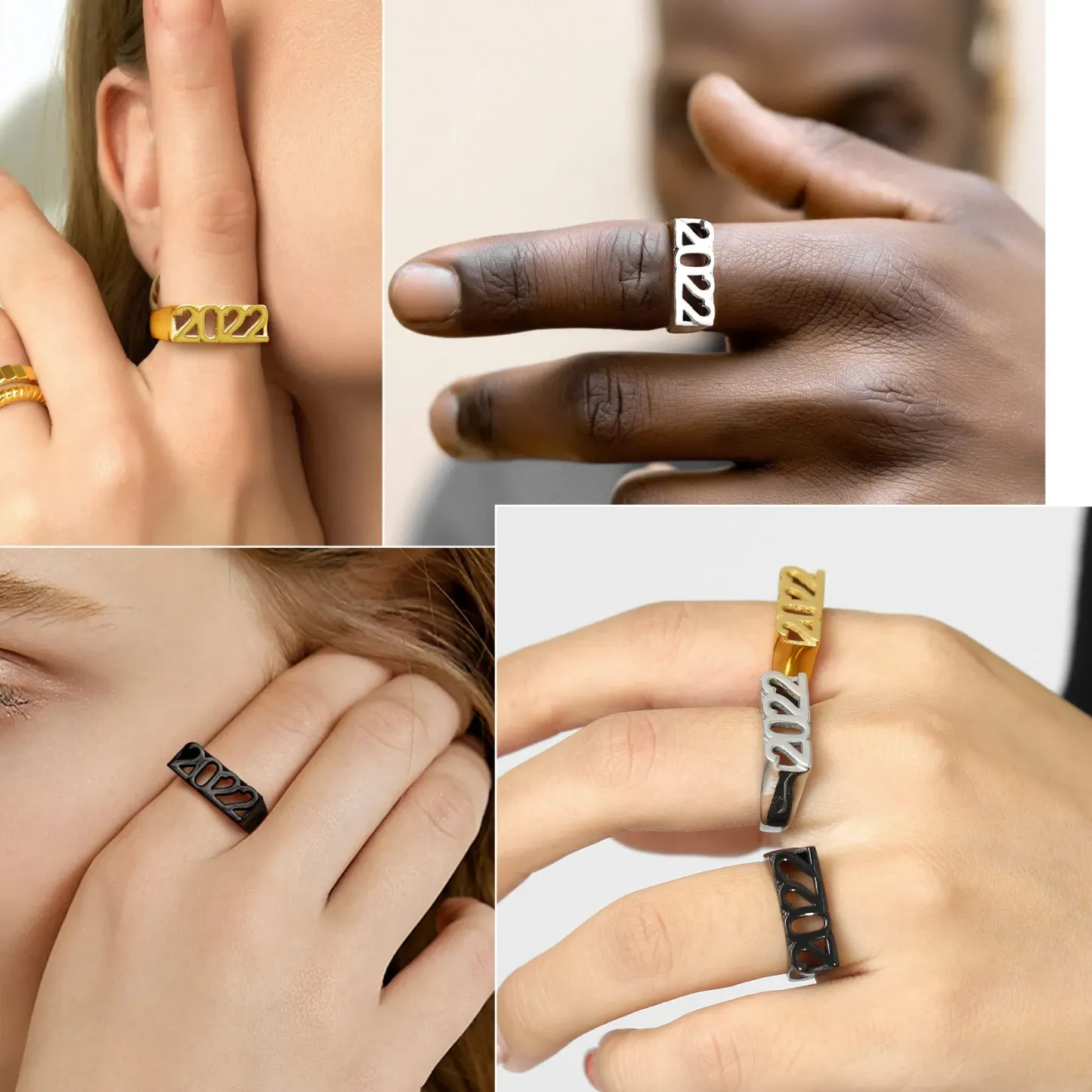 Bague Chevalière Personnalisée avec Numéro pour Femme