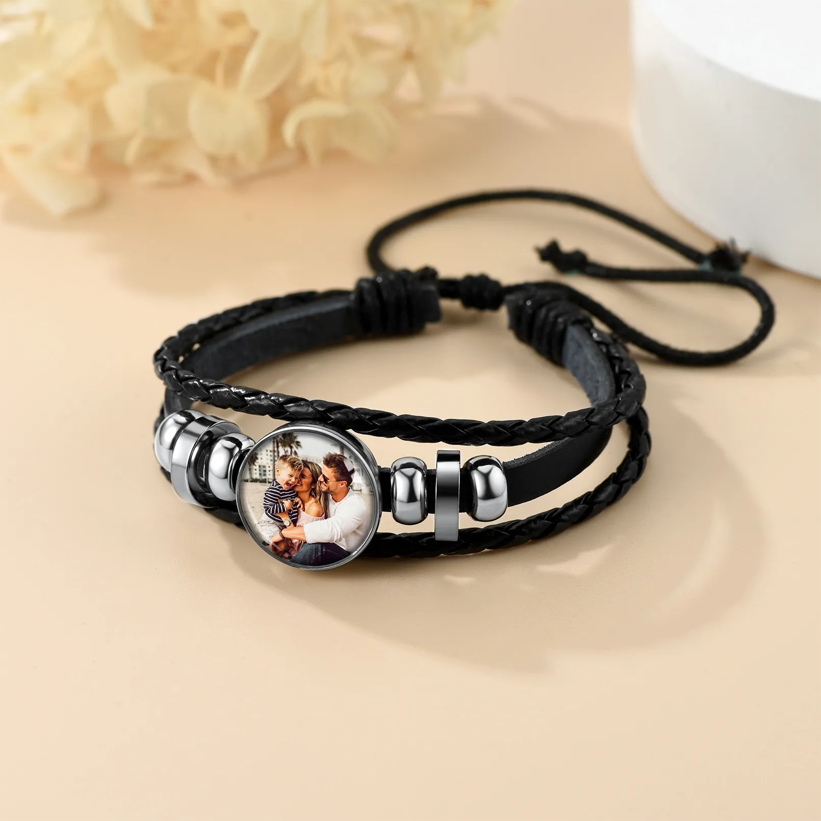 Bracelet en Cuir Personnalisé 