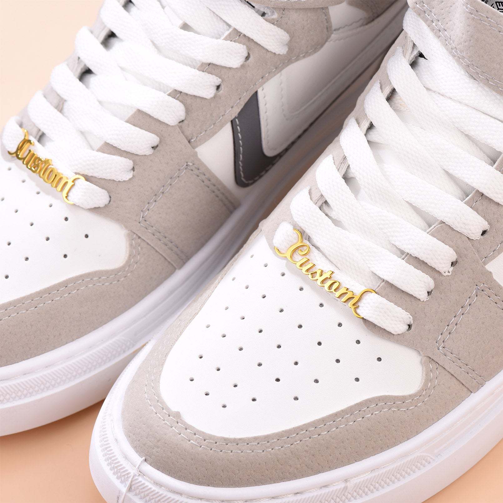 Boucle de Lacet Personnalisée avec Nom  Scène Or