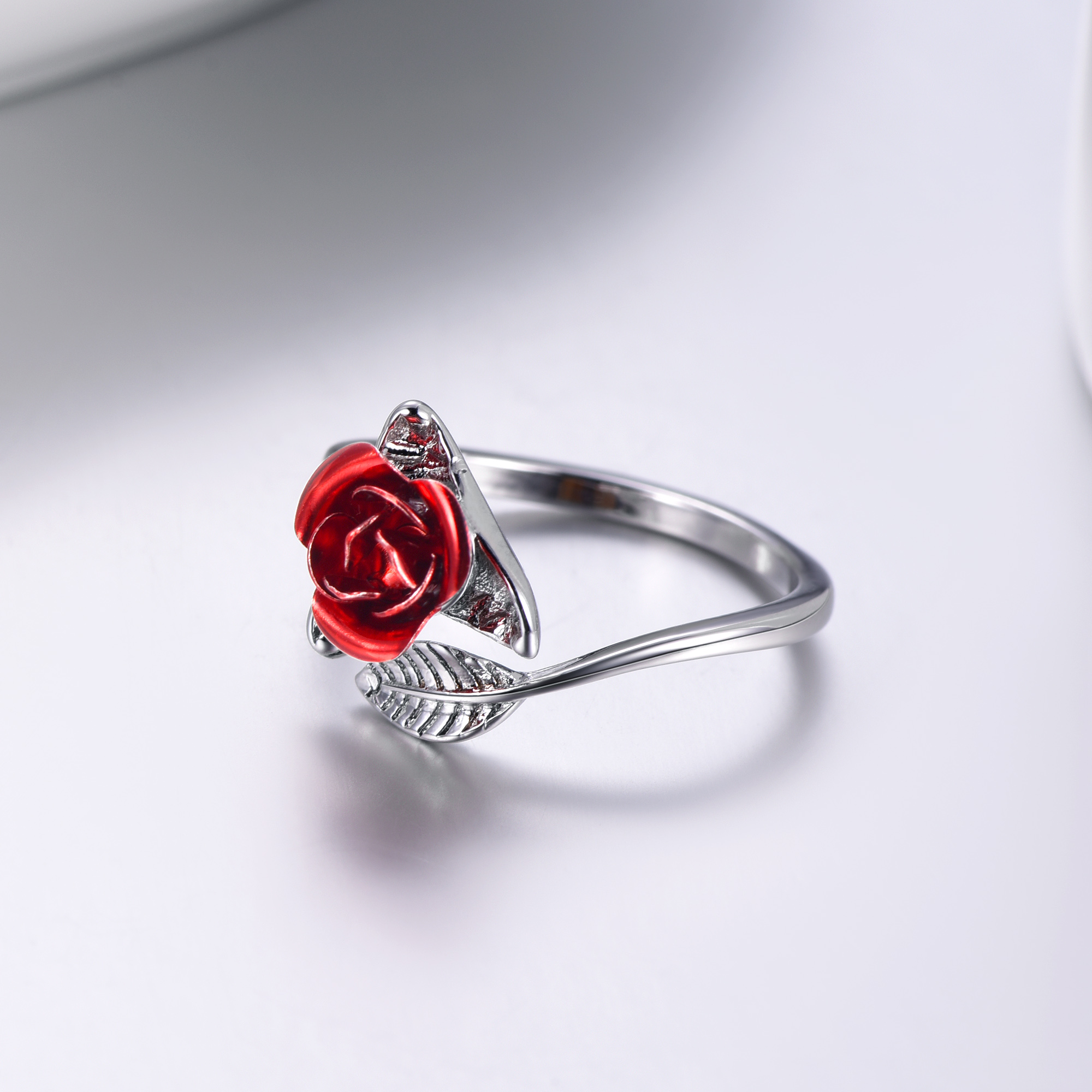 Bague Rose pour Femme et Cadeau de Saint-Valentin