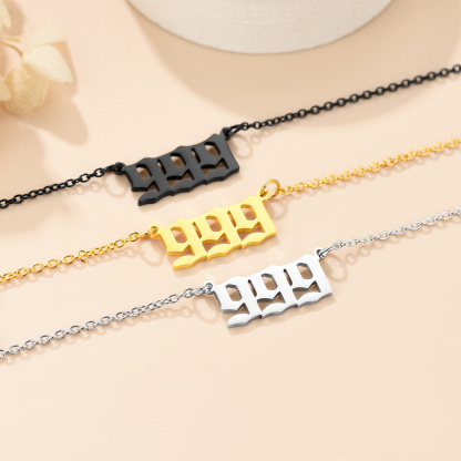 Collier Personnalisé Numéro Angélique 