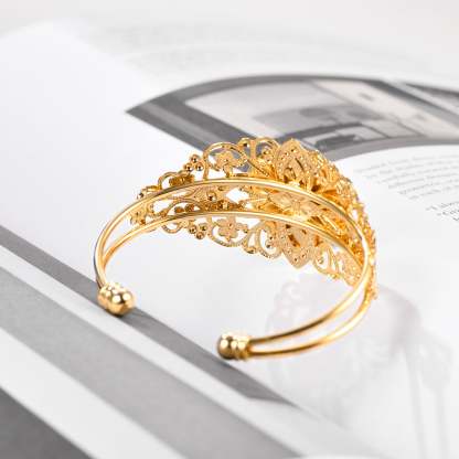 Bracelet Manchette Personnalisé avec Photo Or  Scène