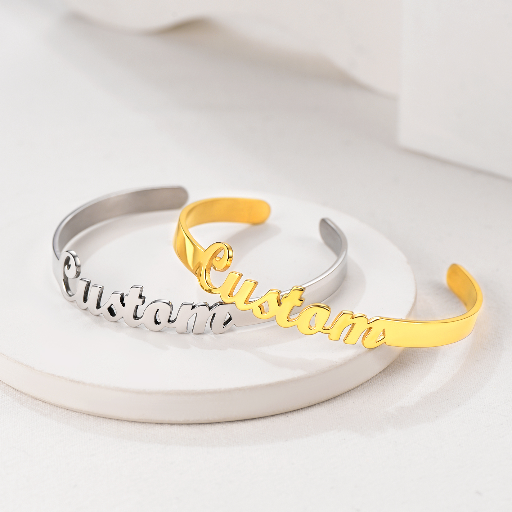  Bracelet Personnalisé avec Nom en Acier Inoxydable 316L Modèle