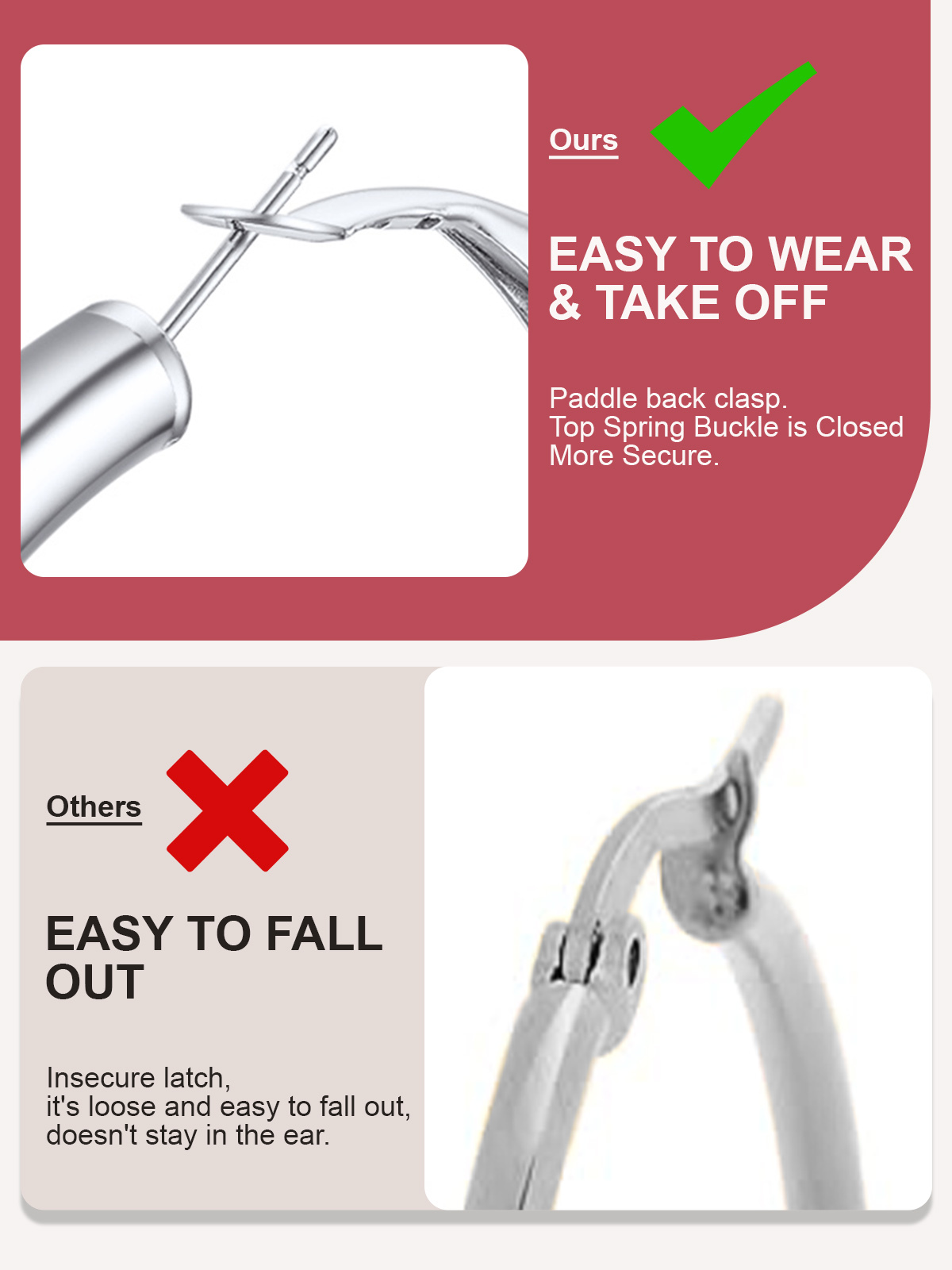 Boucles d'Oreilles Créoles Personnalisées  Détaille